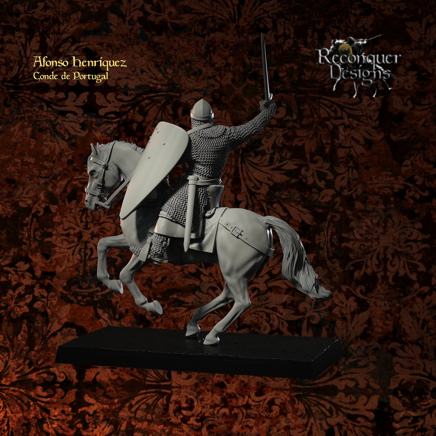 King Afonso Henriquez, mounted
