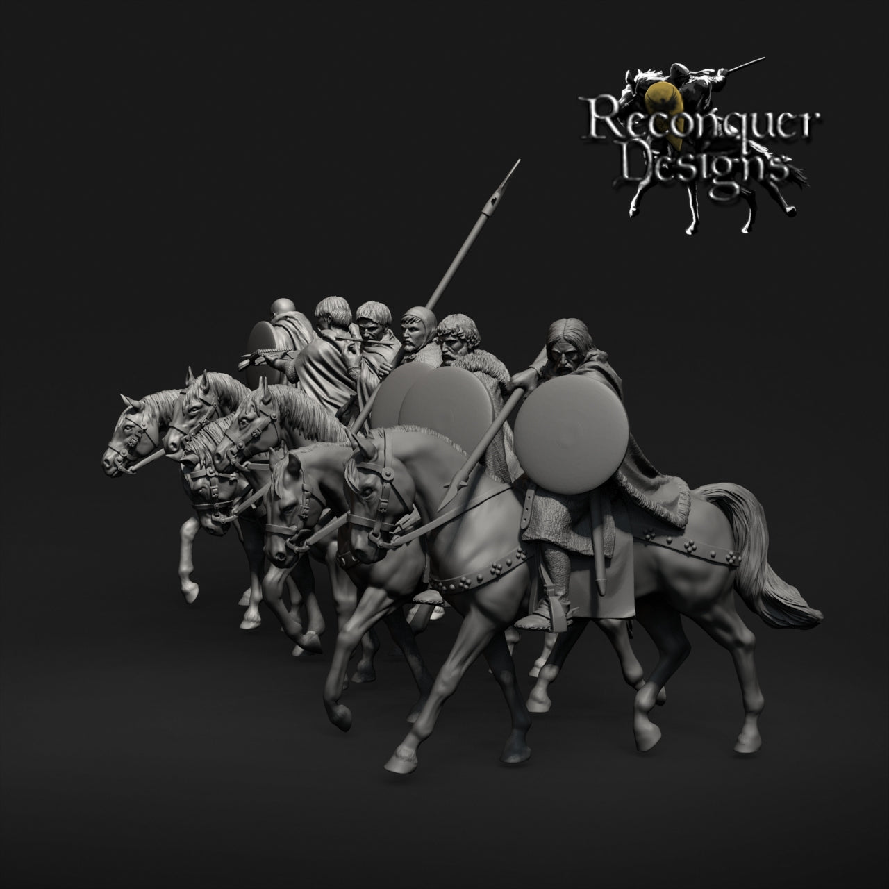 Spanish Mounted Hunting Party