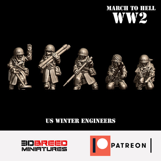 US GIs Engineers, Winter Coats