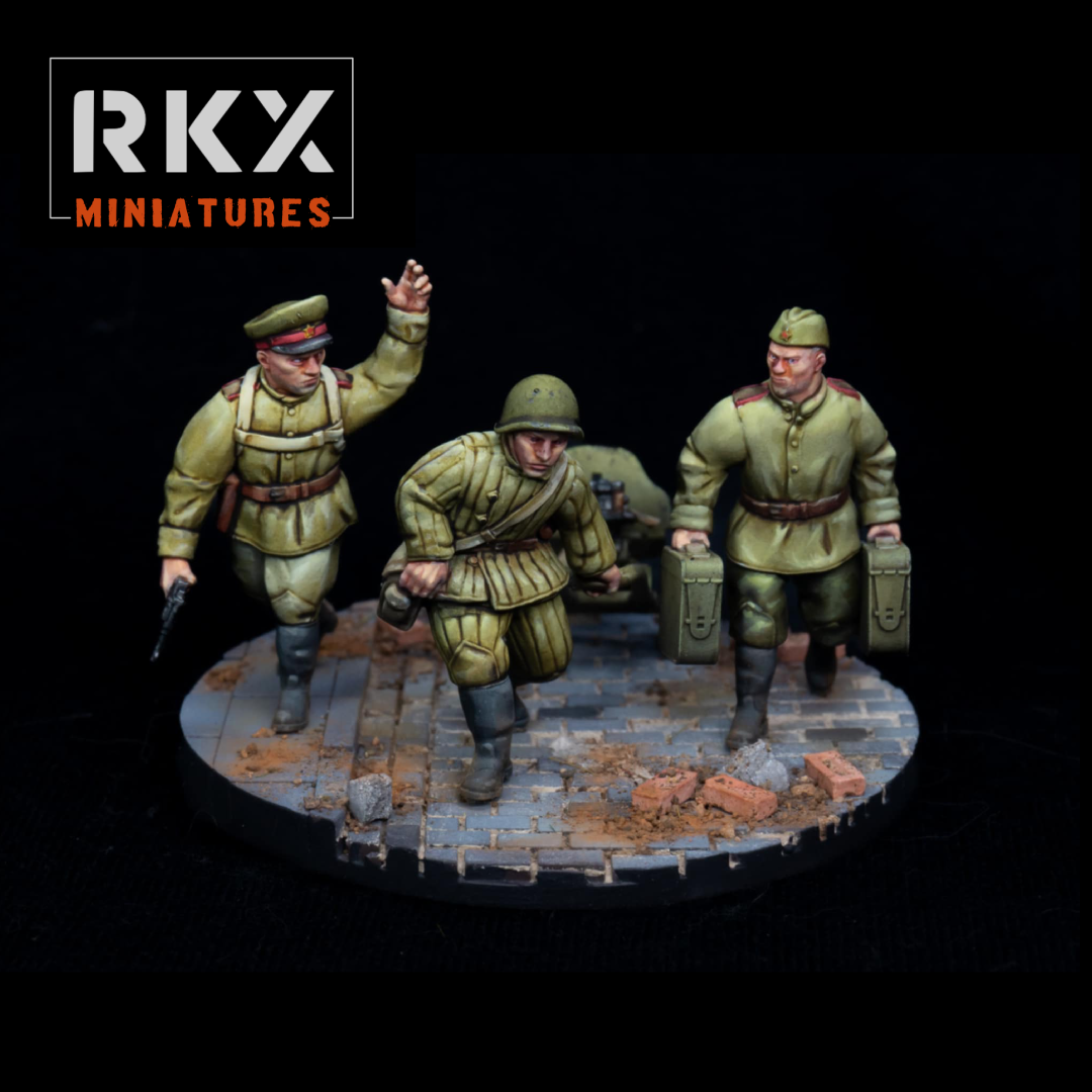Soviet Maxim Team Deploying