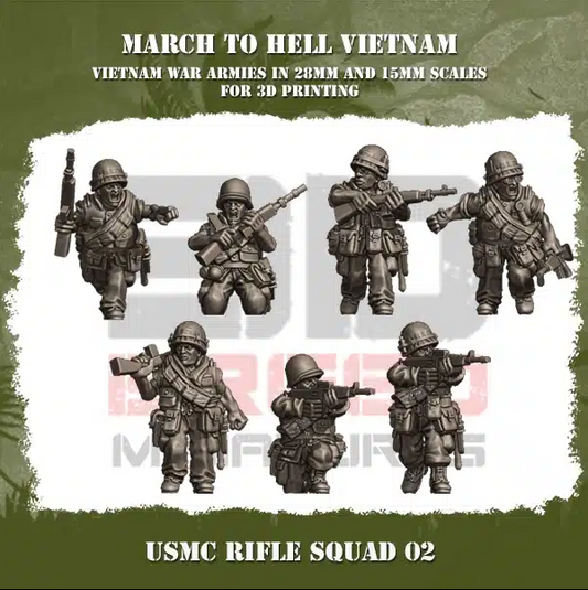 US Marine Corp Rifle Squad 2