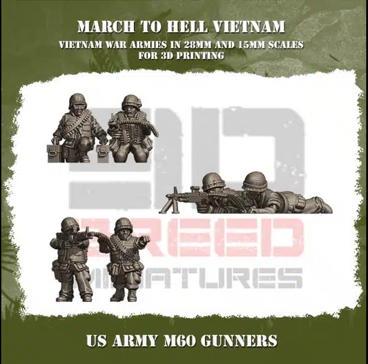 US Army M60 Gunners