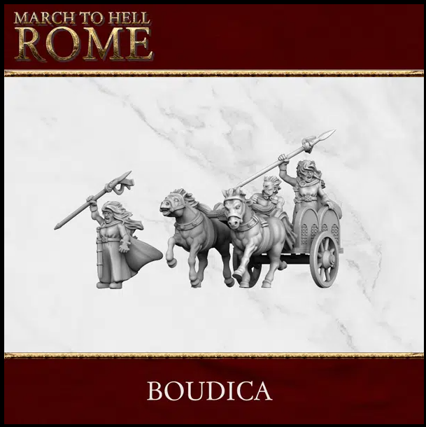 Boudica in Light Chariot