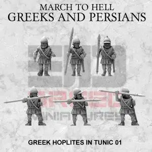 Hoplites in tunics