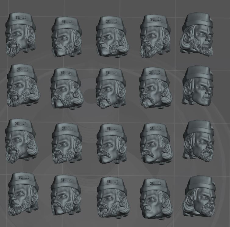 Union Highlander Infantry Heads