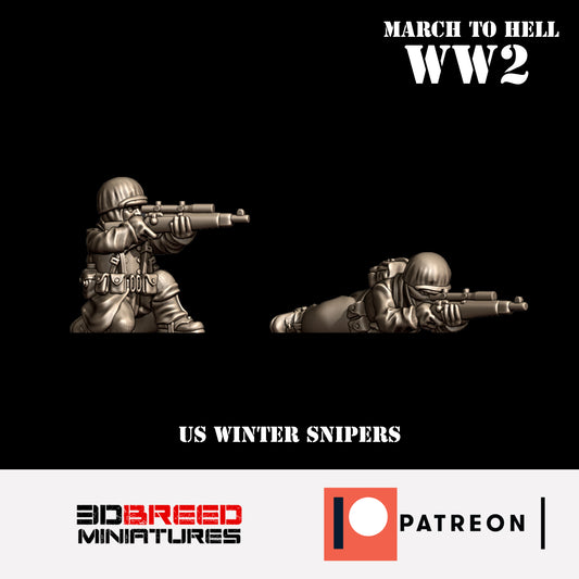 US GIs Snipers, Winter Coats