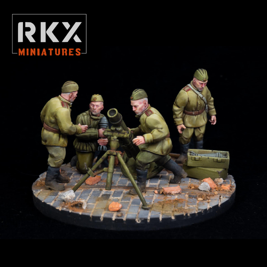 Soviet Heavy Mortar Team