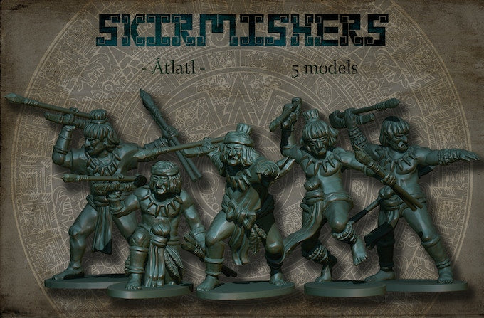 Aztec Skirmishers with Atlatl